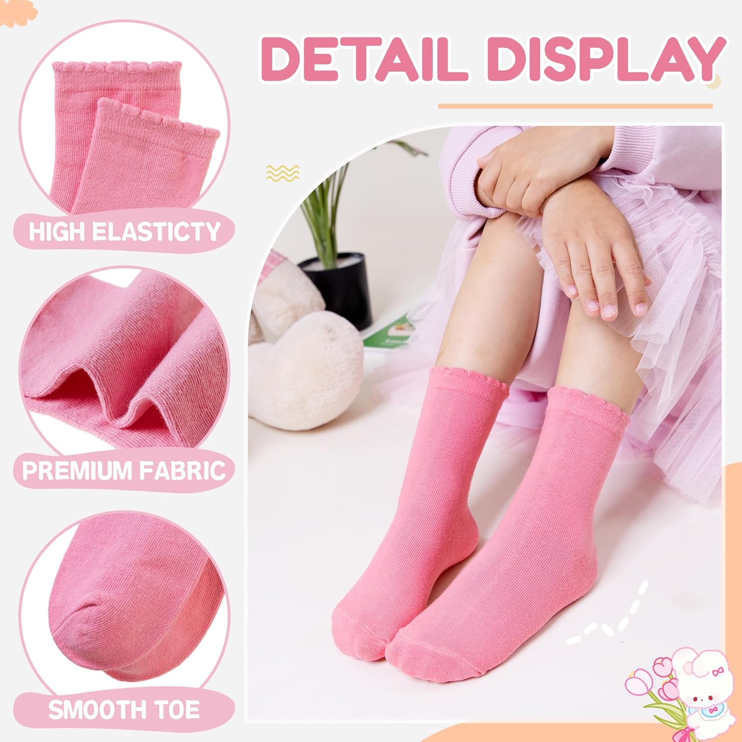 Girls Ruffle Crew Socks Little – обзор и цена Silk Sock Bamboo