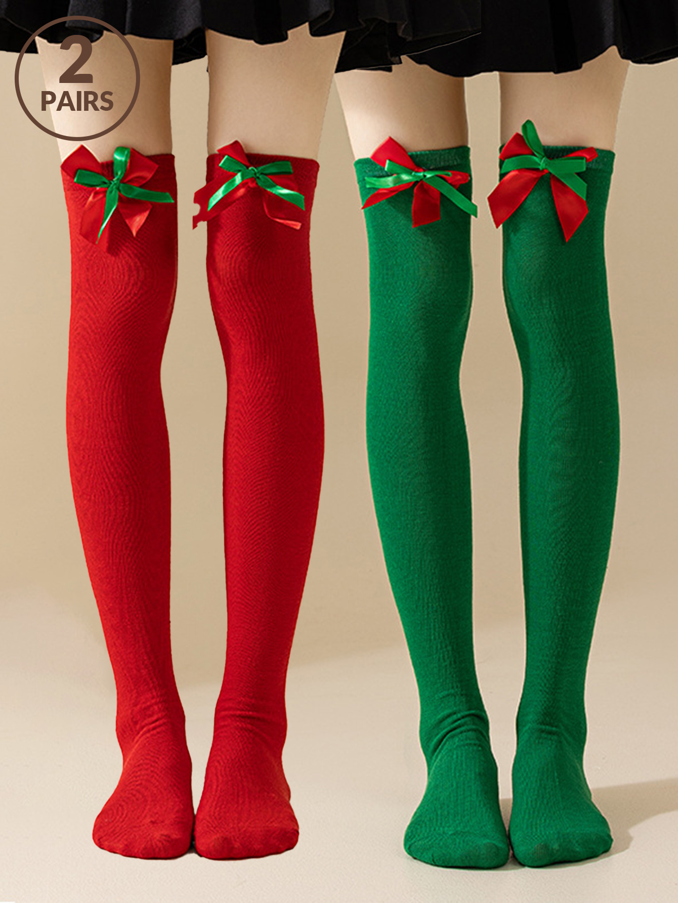 1/2pairs Christmas Ornaments S – обзор и цена Knee High Sock Women