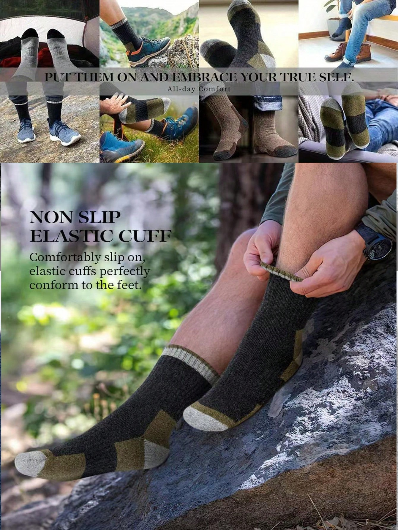 Men’s Thick Crew Socks 5-Pack, – обзор и цена Cotton Crew Sock Pack
