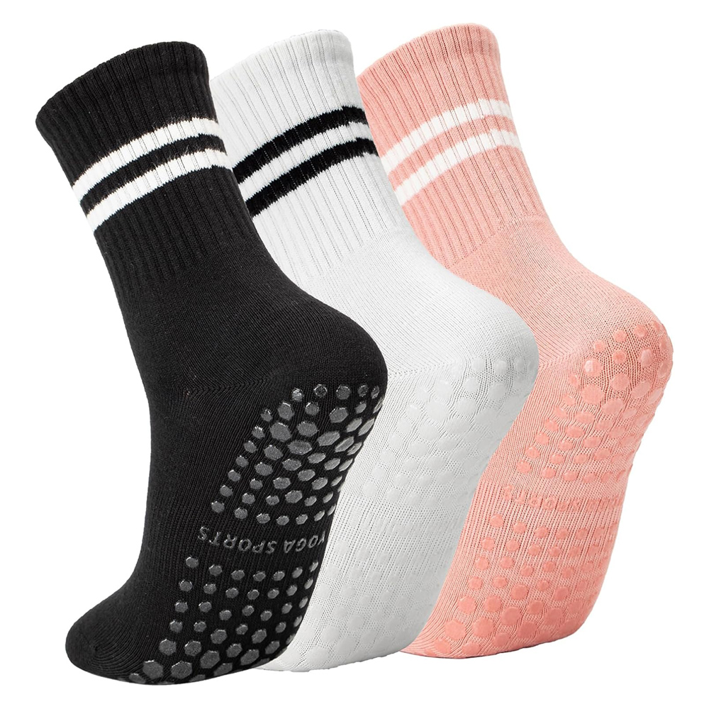 Yoga Pilates Socks with Grips  – обзор и цена No Show Sock Women