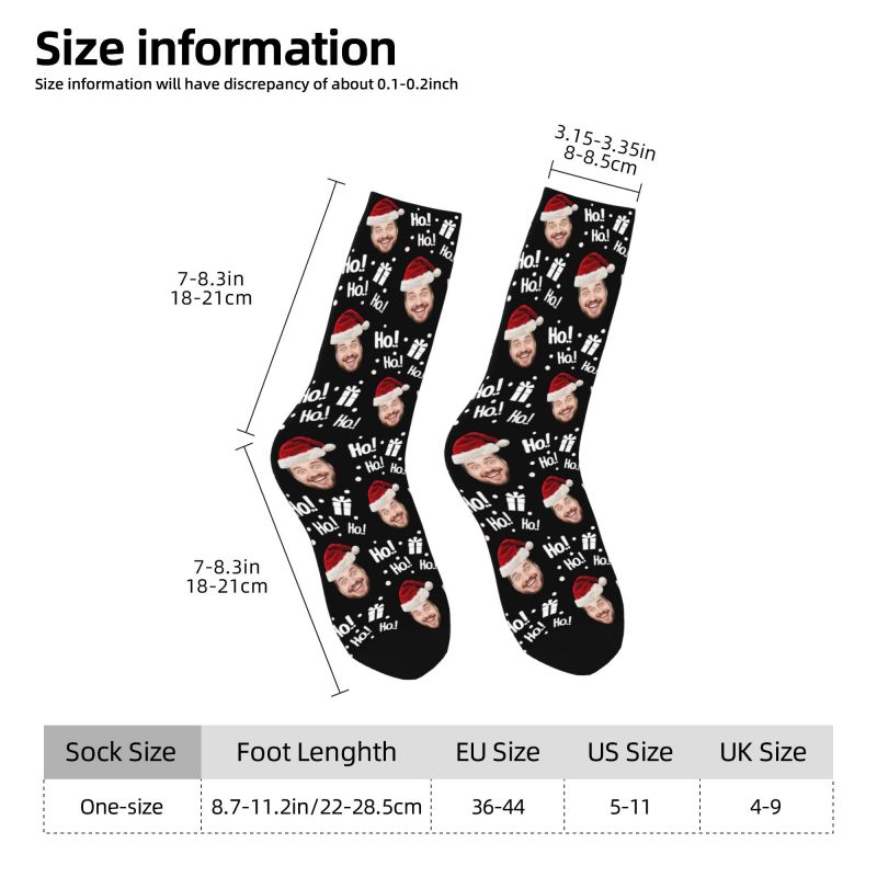 Christmas Face Photo Personali – обзор и цена Dress Sock Men