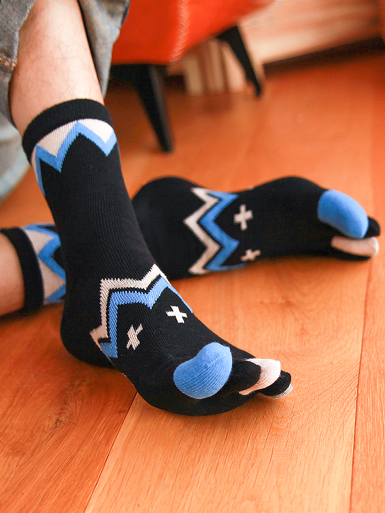 5 Pairs Four-season Pure Cotto – обзор и цена Toe Sock Split