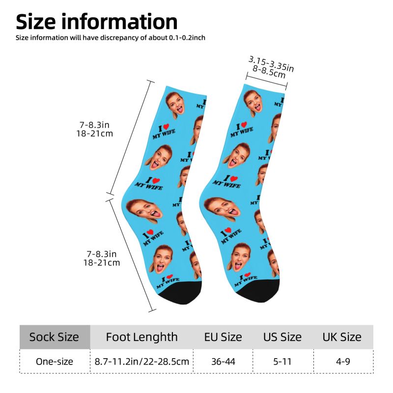 I Love My Wife Personalized Fa – обзор и цена Dress Sock Men