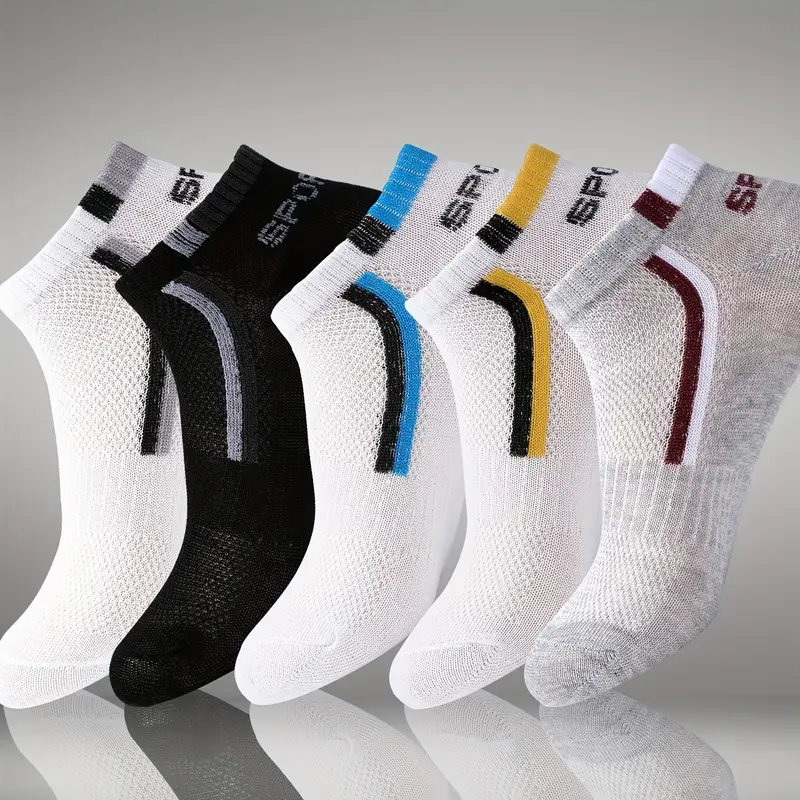 30Pairs Men's Color-block Mesh – обзор и цена Ankle Sock Low Cut