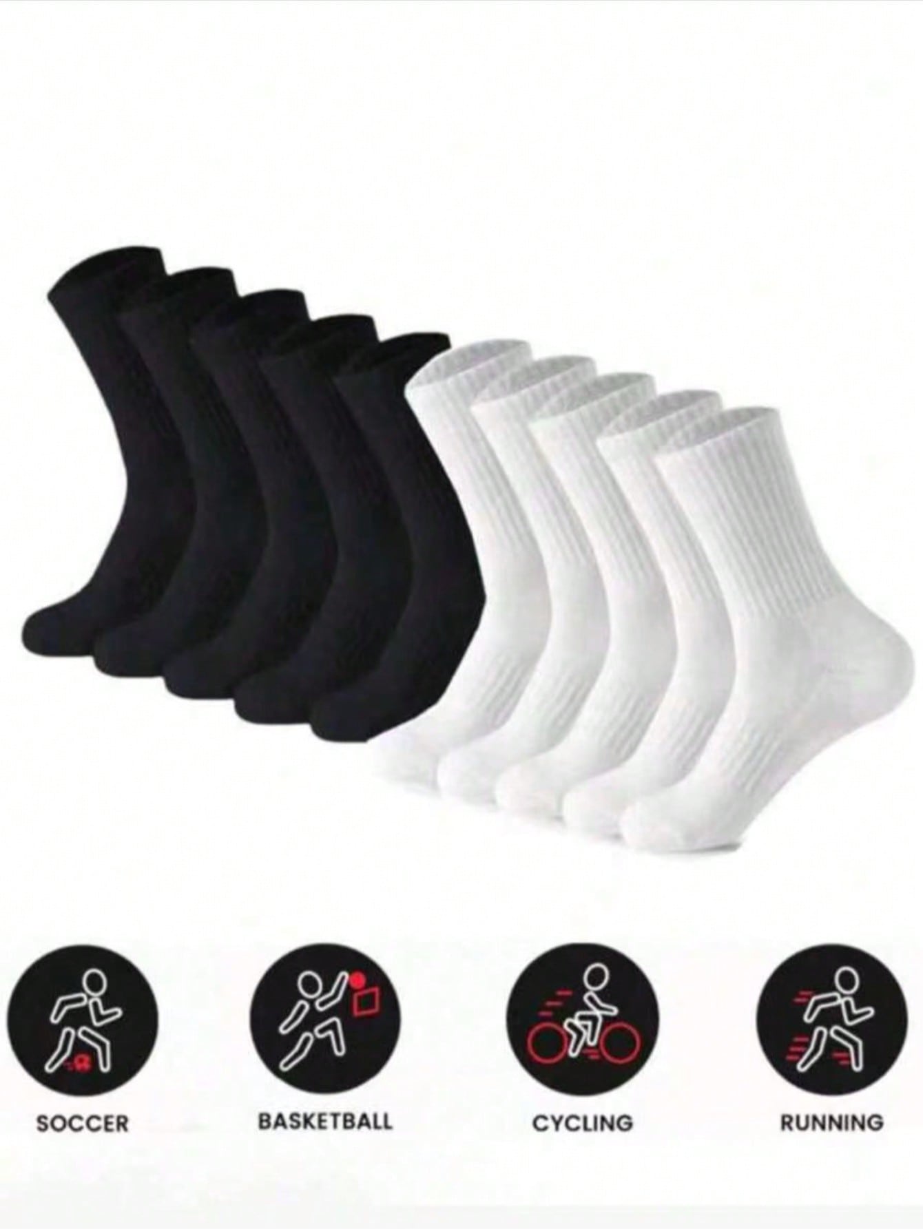 Women's Running Socks Pack, Bl – обзор и цена Cotton Crew Sock Pack