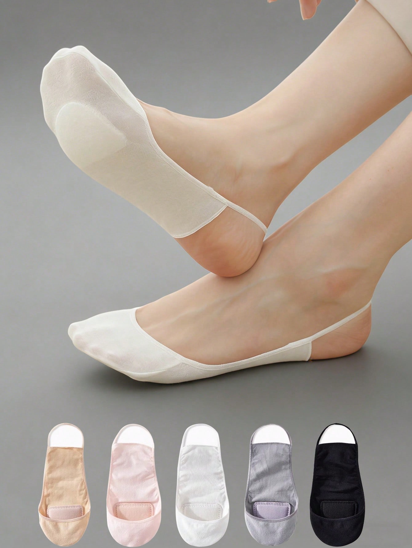 1/5/10Pairs Women Thin Summer  – обзор и цена Invisibility Sock Loafer