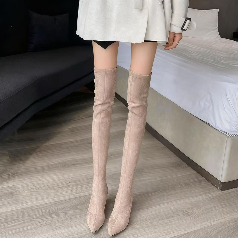 Sexy Women's Boots Pointed Toe – обзор и цена Knee High Sock Women