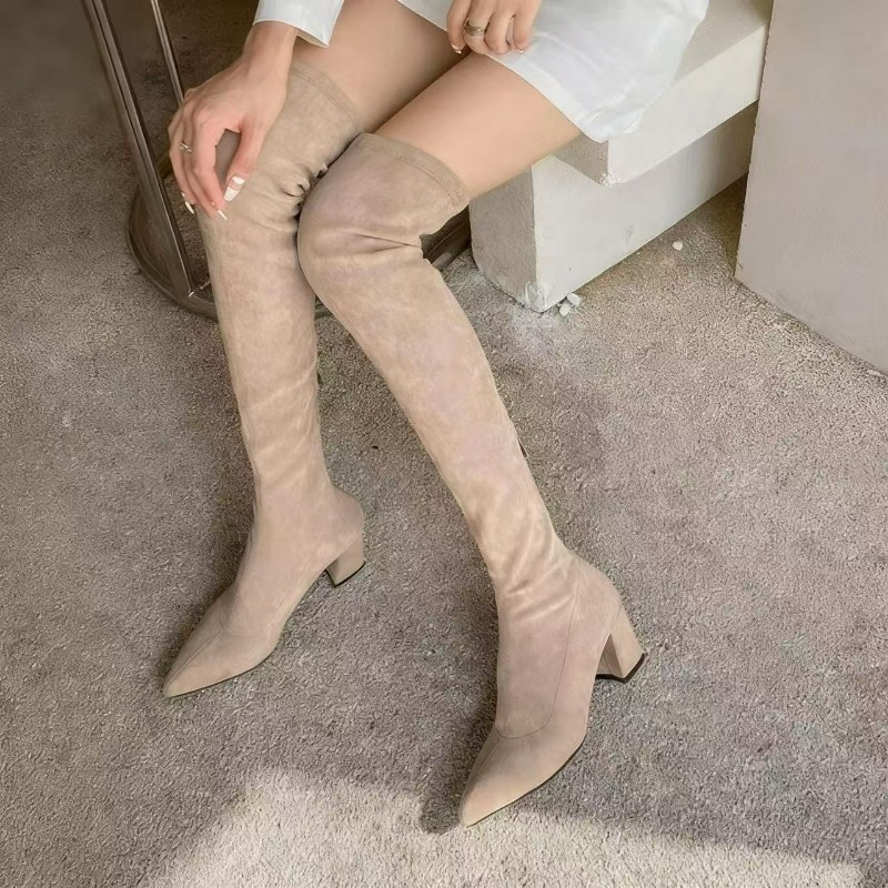 Sexy Women's Boots Pointed Toe – обзор и цена Knee High Sock Women
