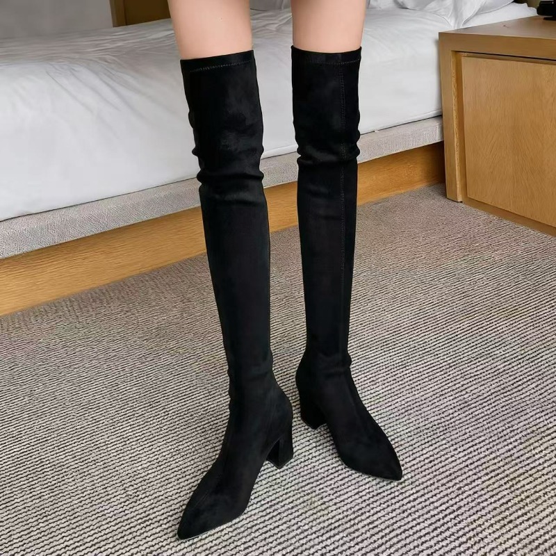 Sexy Women's Boots Pointed Toe – обзор и цена Knee High Sock Women