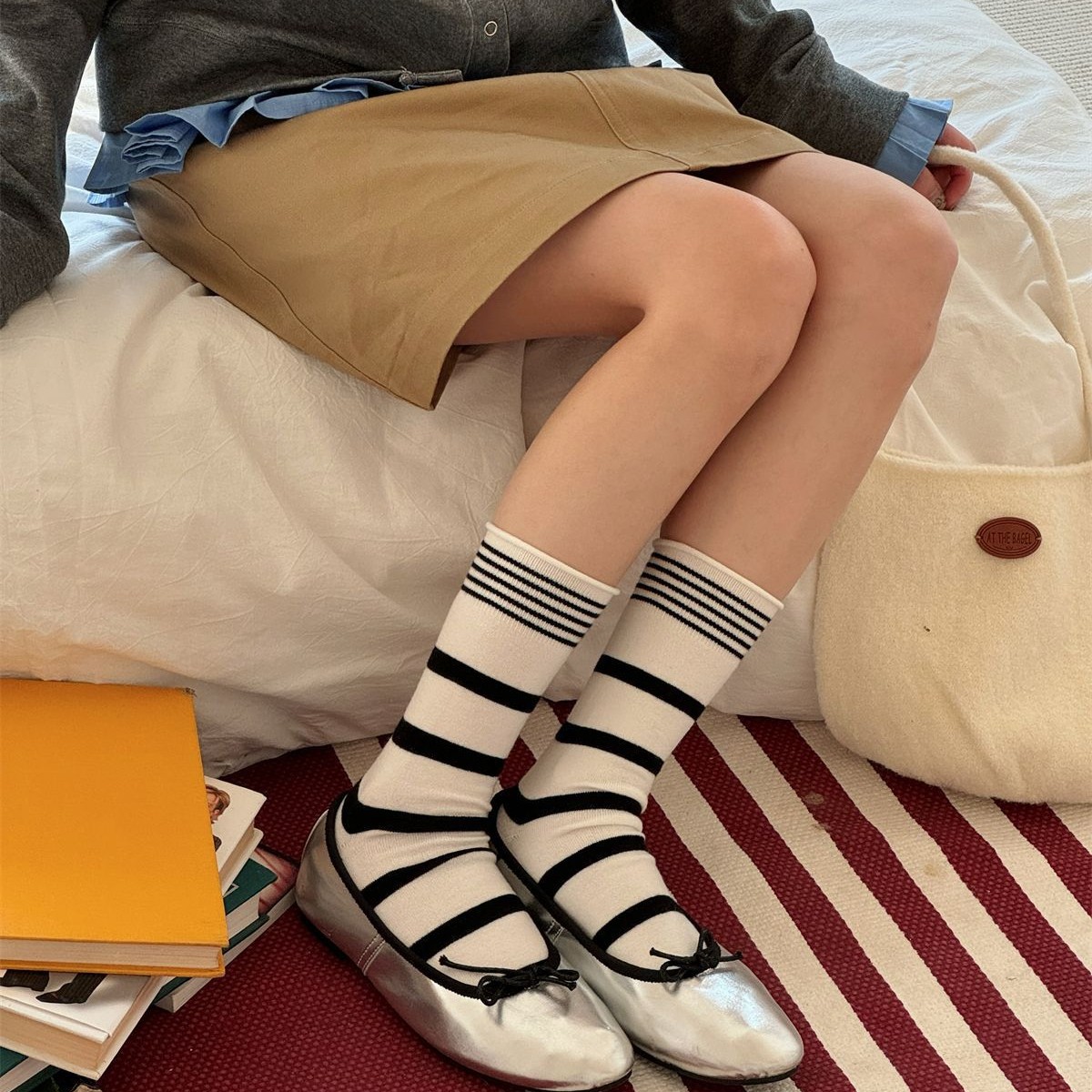 SP&CITY Korean Winter Striped  – обзор и цена Silk Sock Bamboo