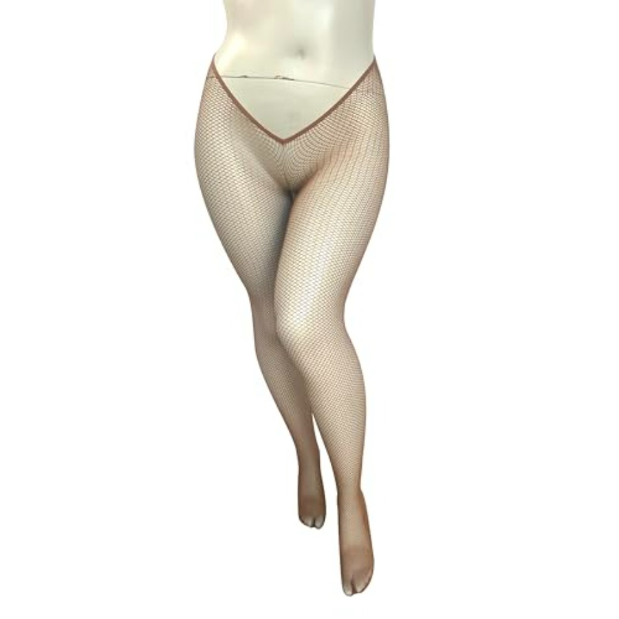 V-Cut Skintone Gold Glitter Fi – обзор и цена Fishnet Stocking Women