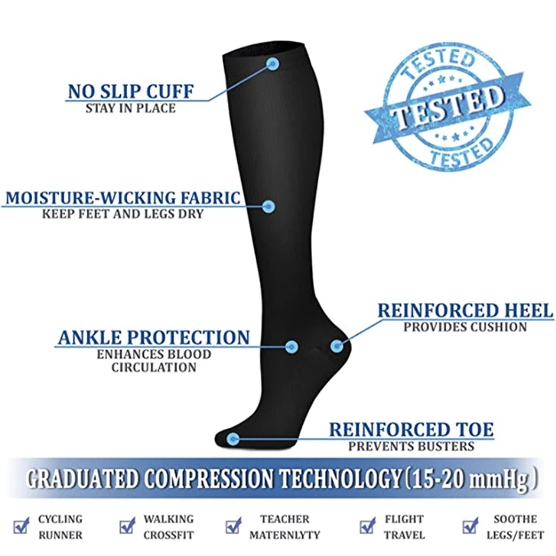 S-XXL Compression Socks Men Wo – обзор и цена Compression Sock Medical