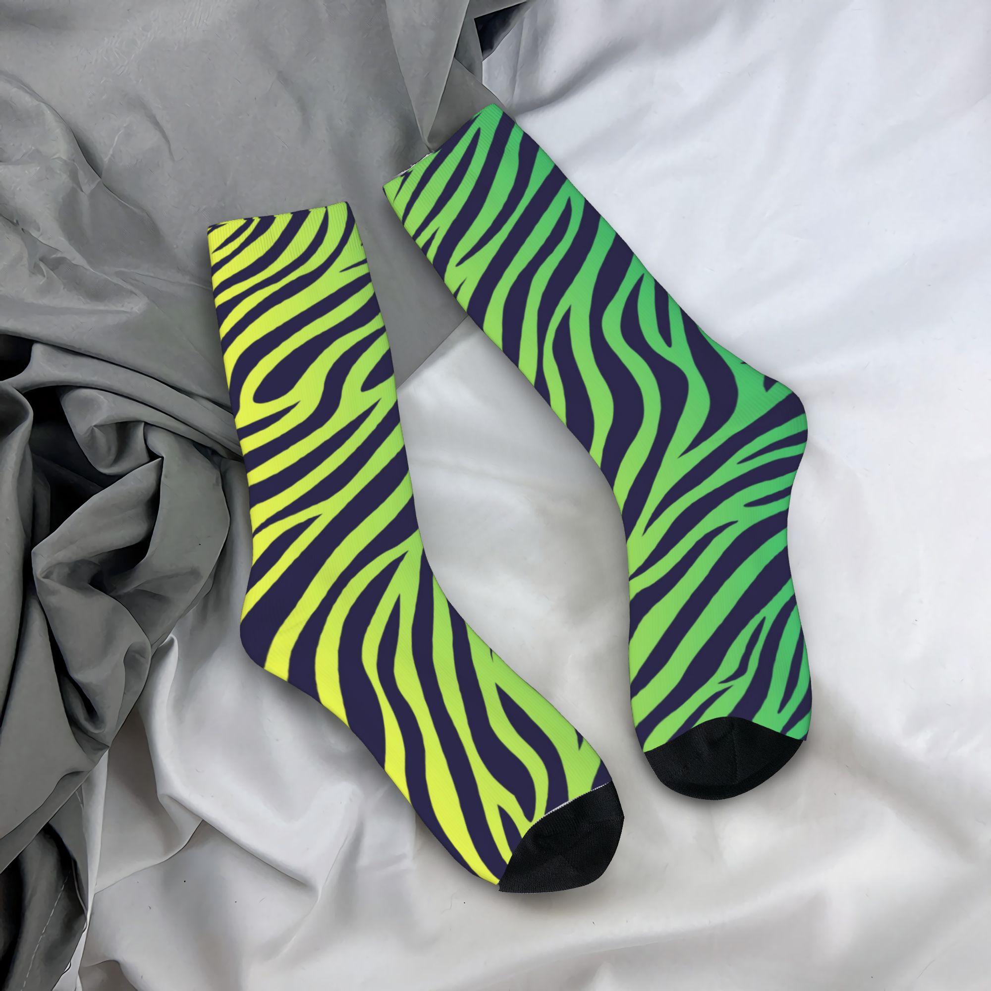 Colorful Tiger Zebra Skin Patt – обзор и цена Dress Sock Men