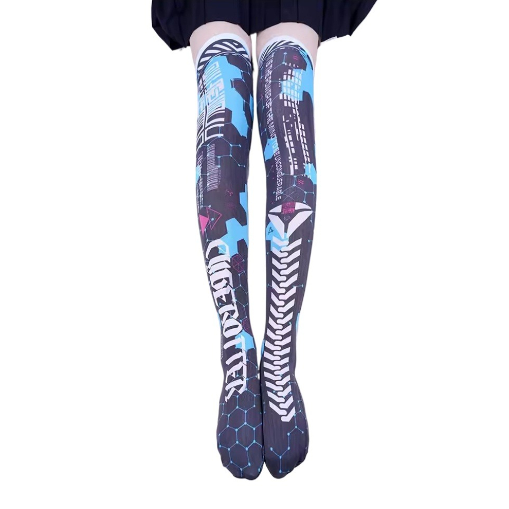 Anime Game Robot AI Mech Stock – обзор и цена Knee High Sock Women
