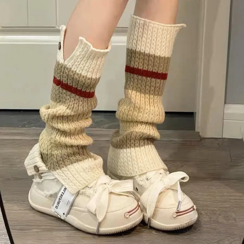New ​Y2K Knitted Leg Warmers V – обзор и цена Boot Sock Slouchy