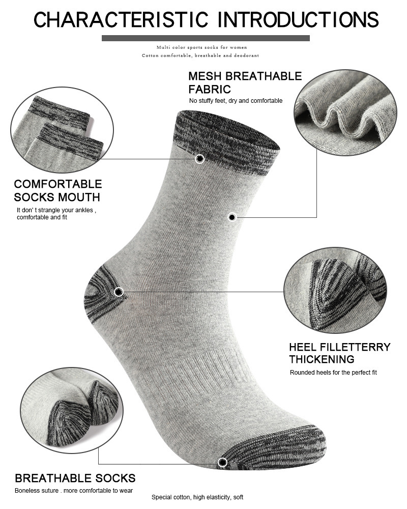 1/5 Pairs Men's Socks Pack Ove – обзор и цена Cotton Crew Sock Pack