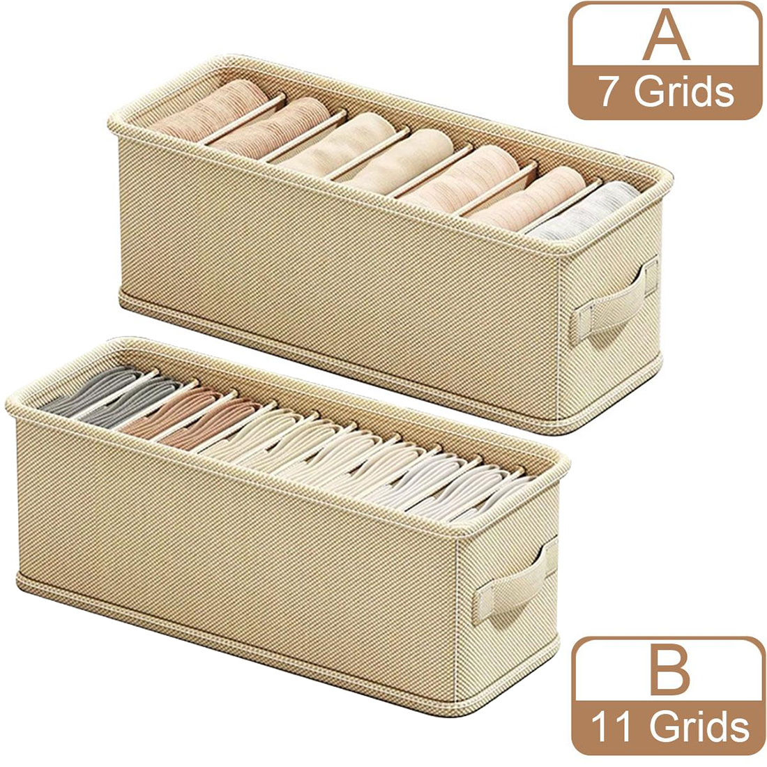 6/7 Grids Drawer Organizer Bra – обзор и цена Sock Organizer Tray