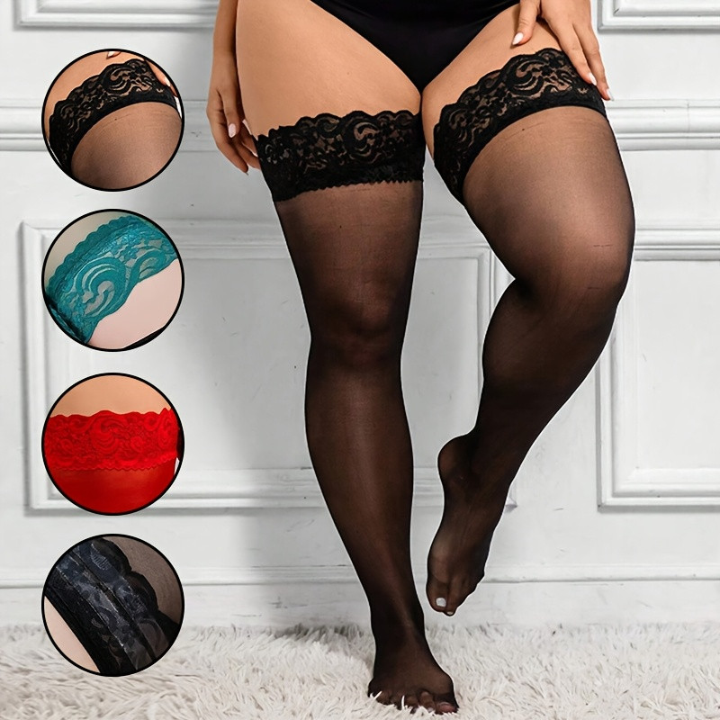 Plus Size Women Thigh High Sto – обзор и цена Thigh High Sock Stay Up