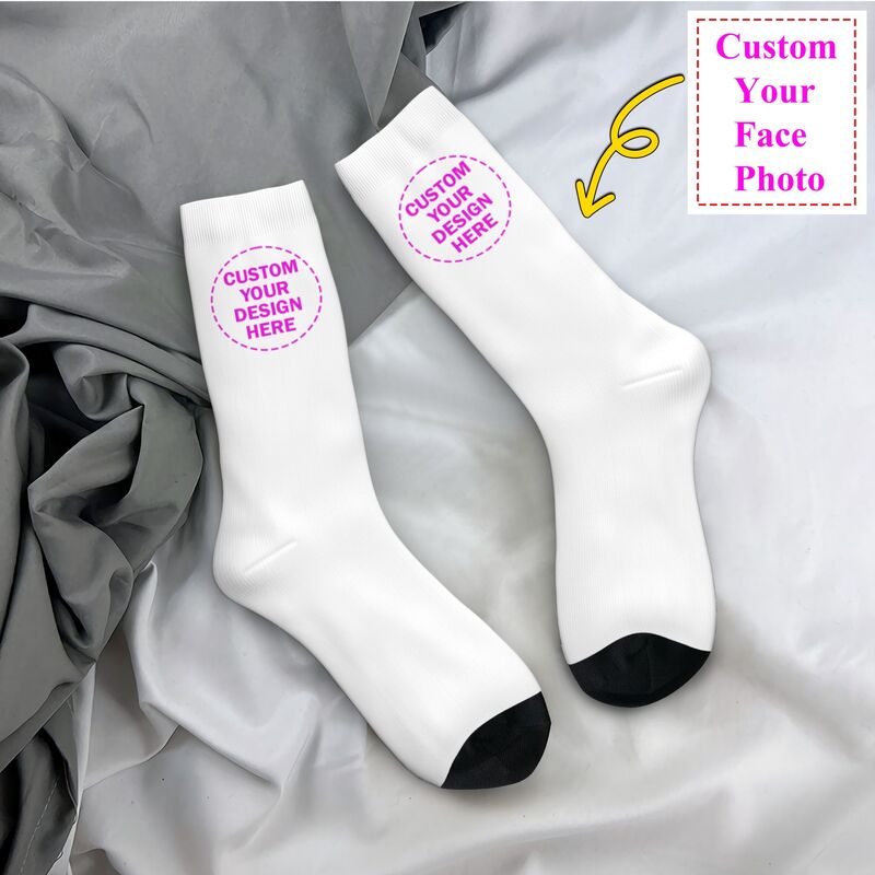 Personalize Custom Photo Logo  – обзор и цена Dress Sock Men