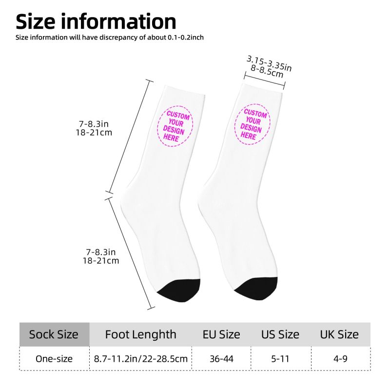 Personalize Custom Photo Logo  – обзор и цена Dress Sock Men