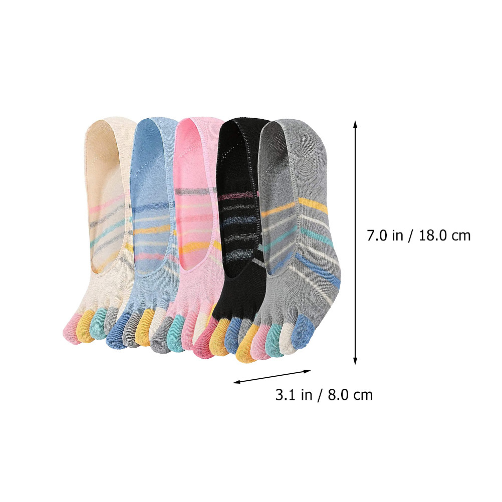 5Pairs Yoga Toe Socks Women Lo – обзор и цена Invisibility Sock Loafer