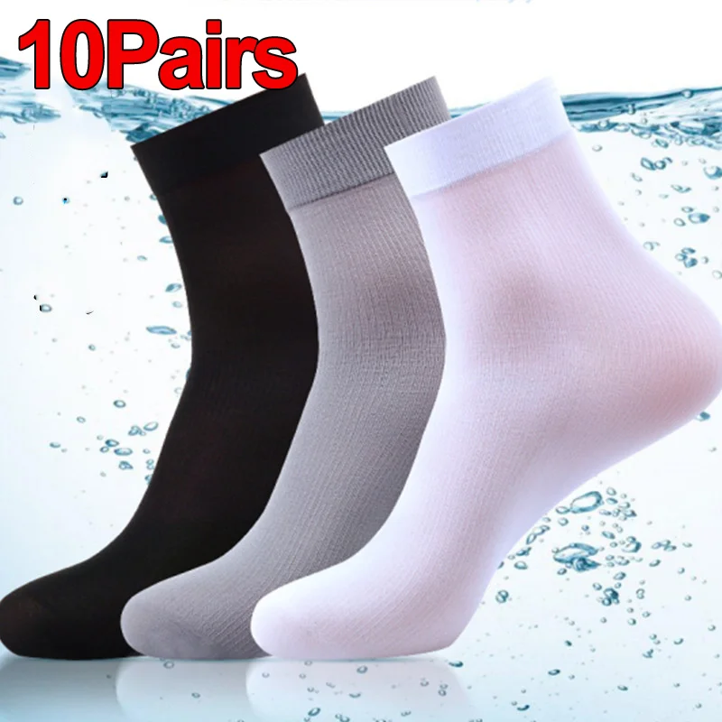 10Pairs Men Socks Summer Ultra – обзор и цена Silk Sock Bamboo