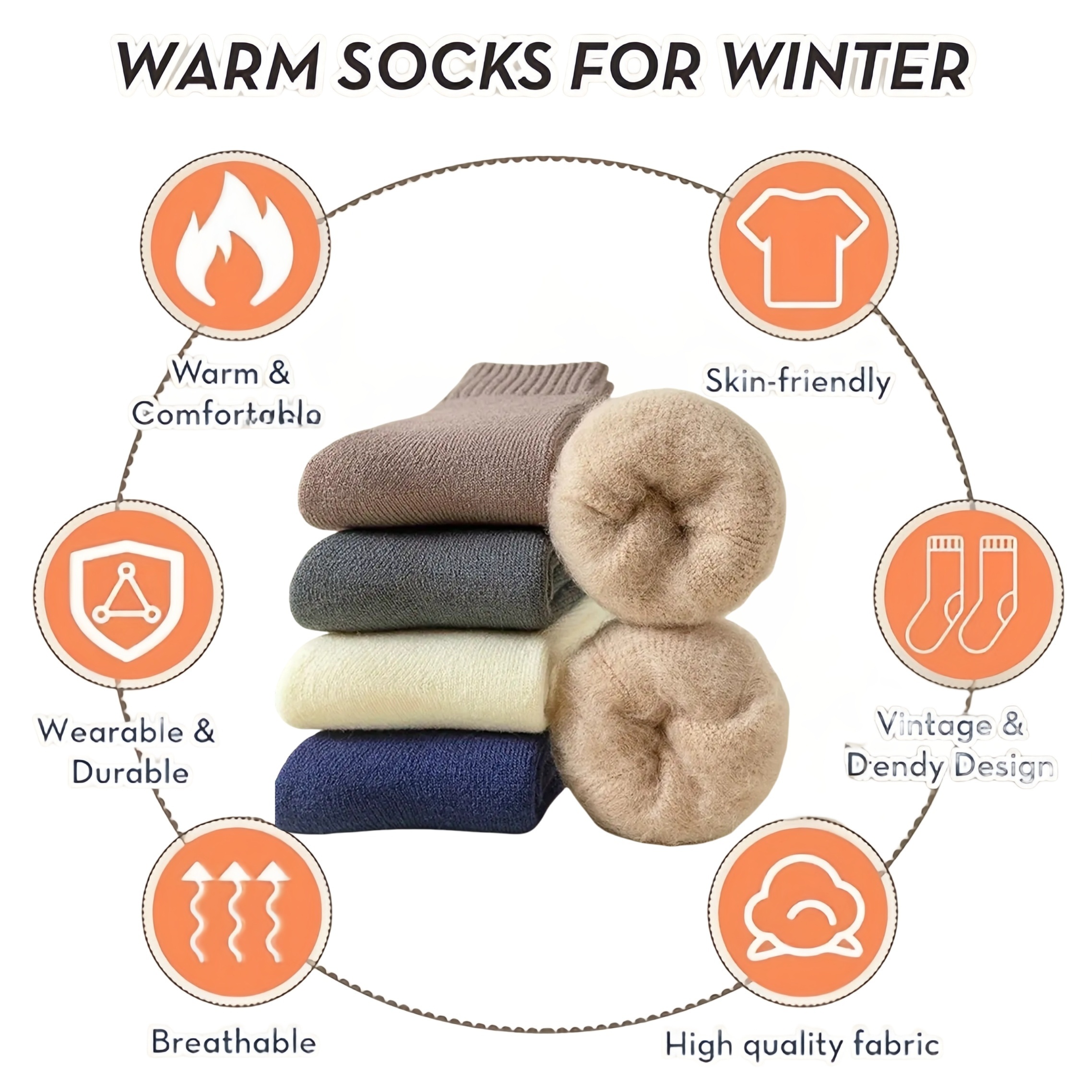 Three Pairs of Men'S Black Soc – обзор и цена Thermal Sock Winter