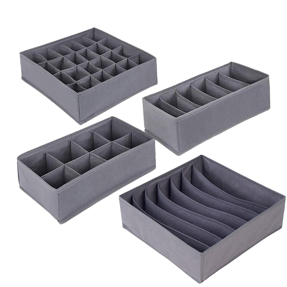 6/7/8/24 Grids Foldable Fabric – обзор и цена Sock Organizer Tray