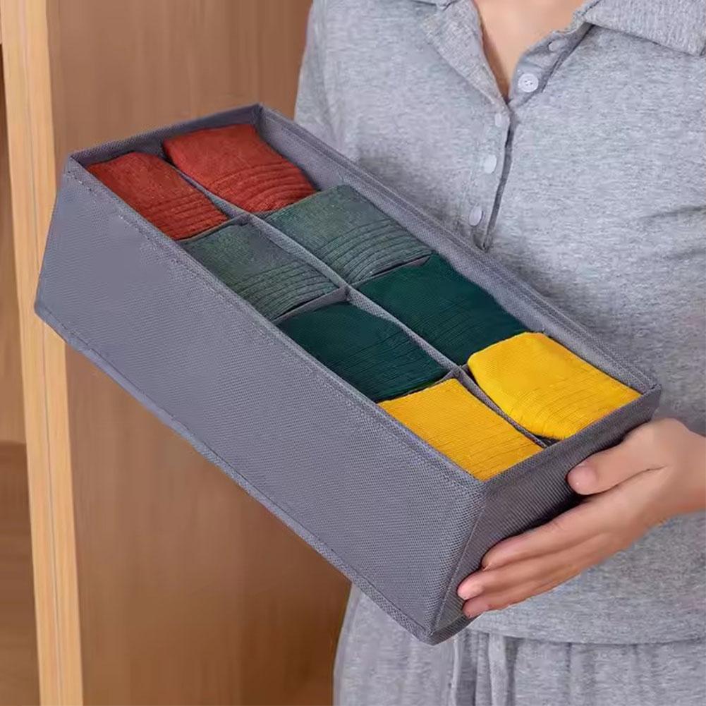 6/7/8/24 Grids Foldable Fabric – обзор и цена Sock Organizer Tray