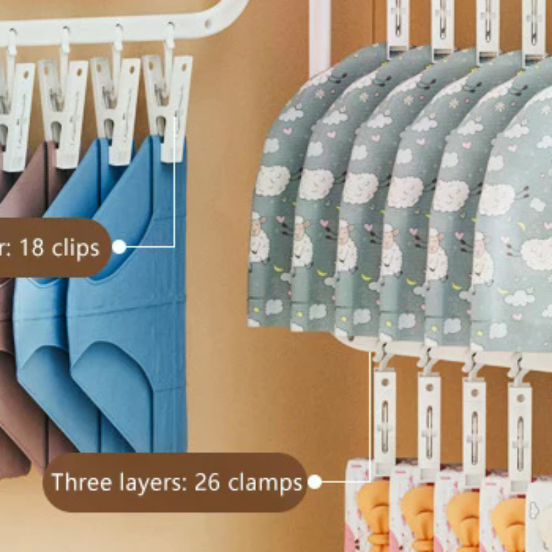 Multi-clip Sock Drying Rack Mu – обзор и цена Sock Organizer Tray