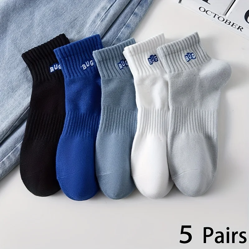 5 Pairs Men's Ankle Socks, Sol – обзор и цена Ankle Sock Low Cut