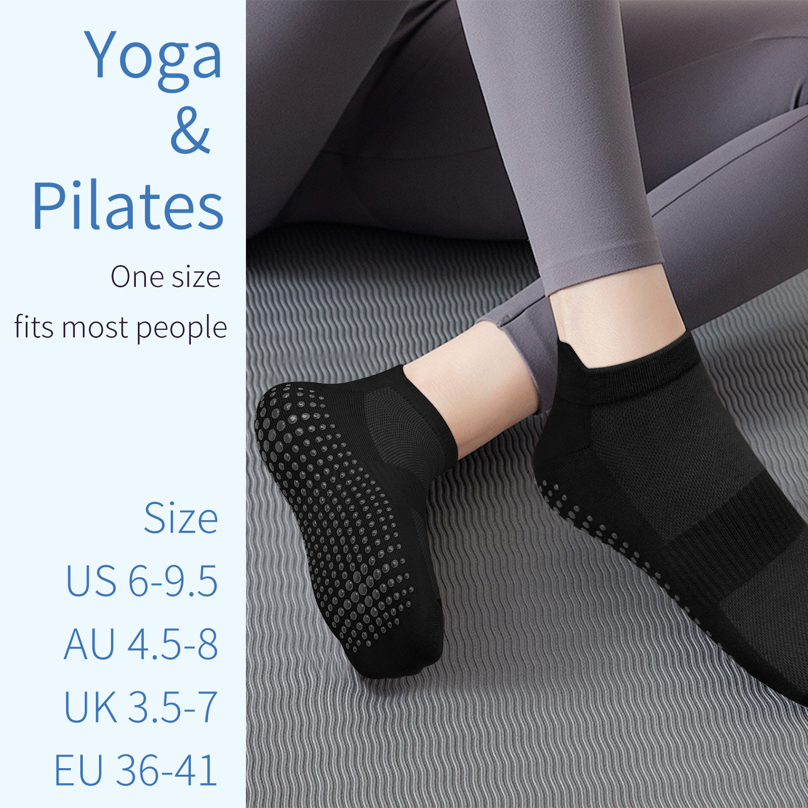 3 Pairs Yoga Socks Women Cotto – обзор и цена No Show Sock Women