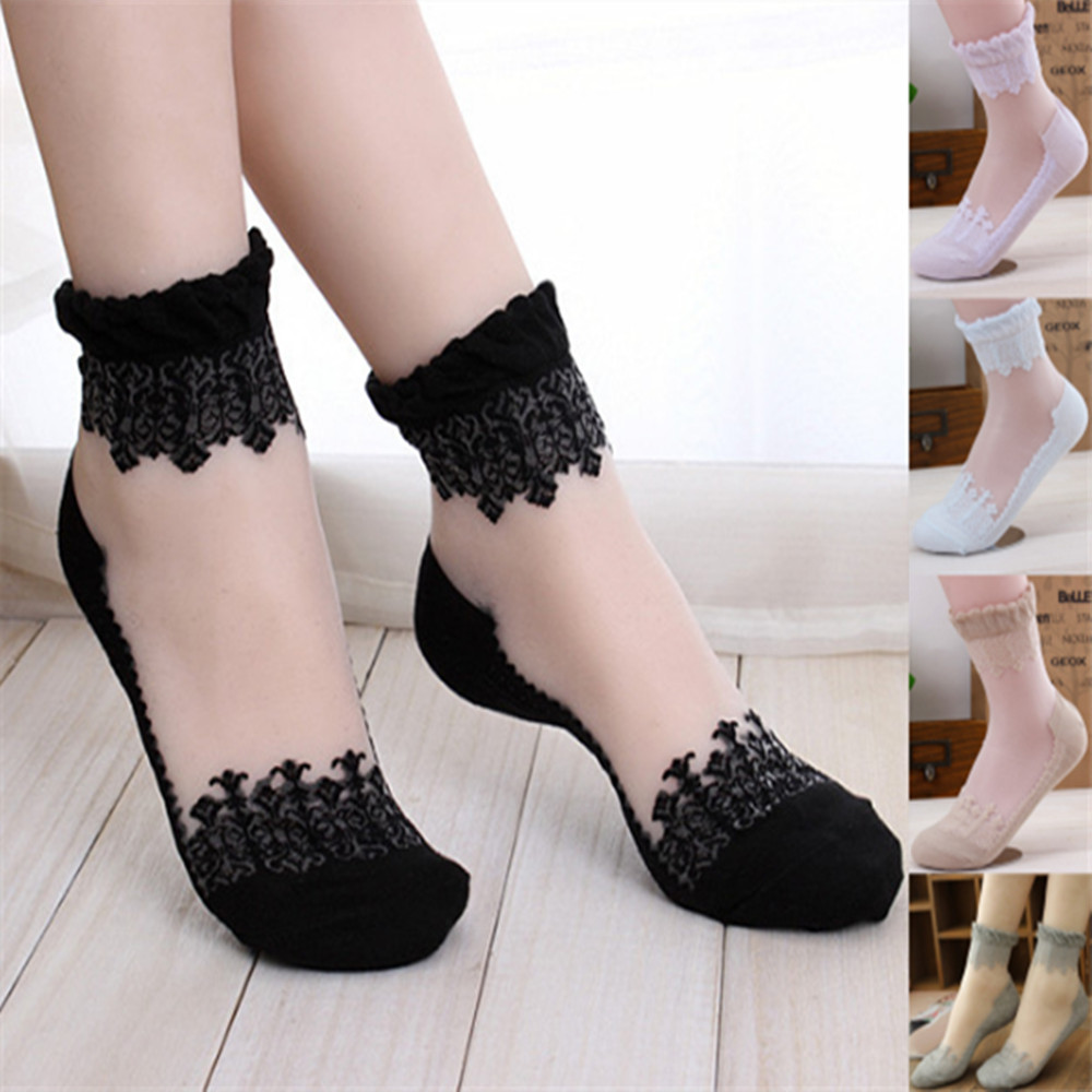 Woman Lace short sock thin soc – обзор и цена Invisibility Sock Loafer