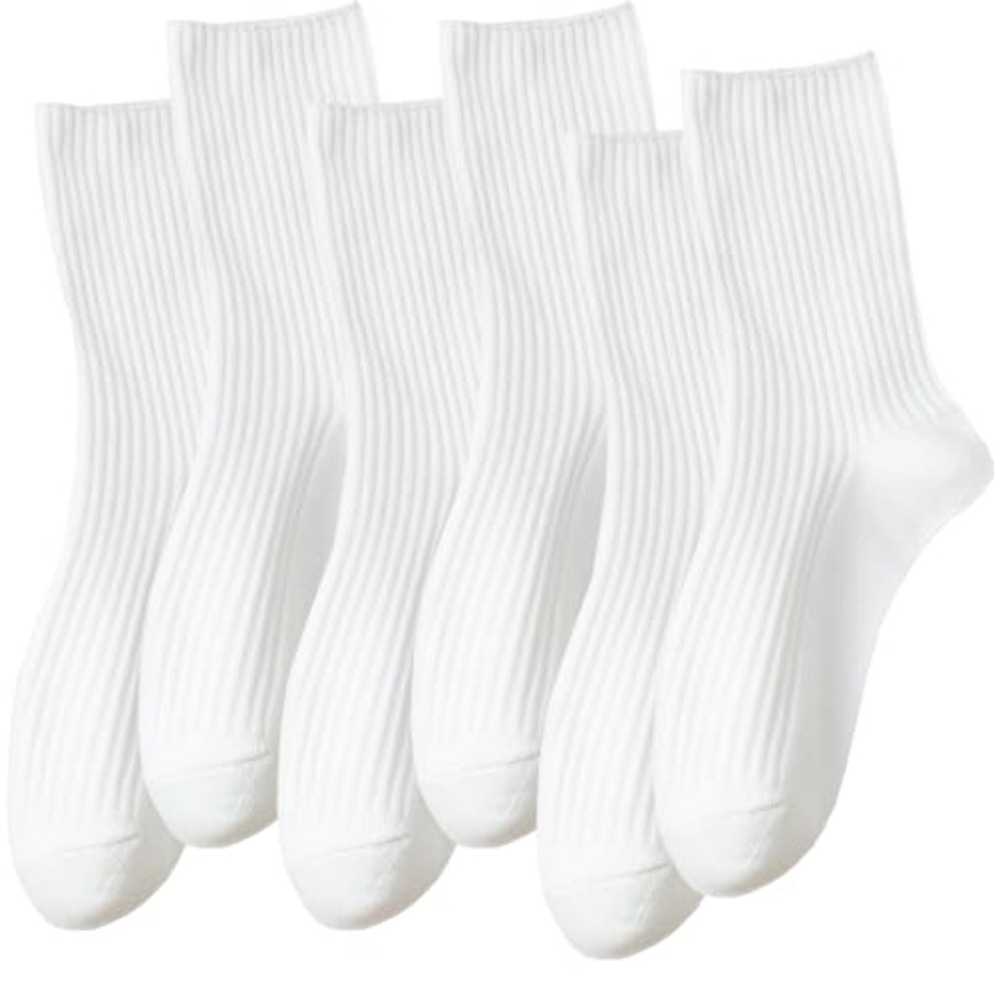 DOKUTOKU Womens Crew Socks Siz – обзор и цена Cotton Crew Sock Pack