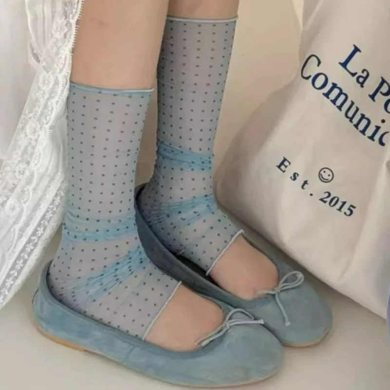 2026 Fashion Polka Dot Lace So – обзор и цена Silk Sock Bamboo